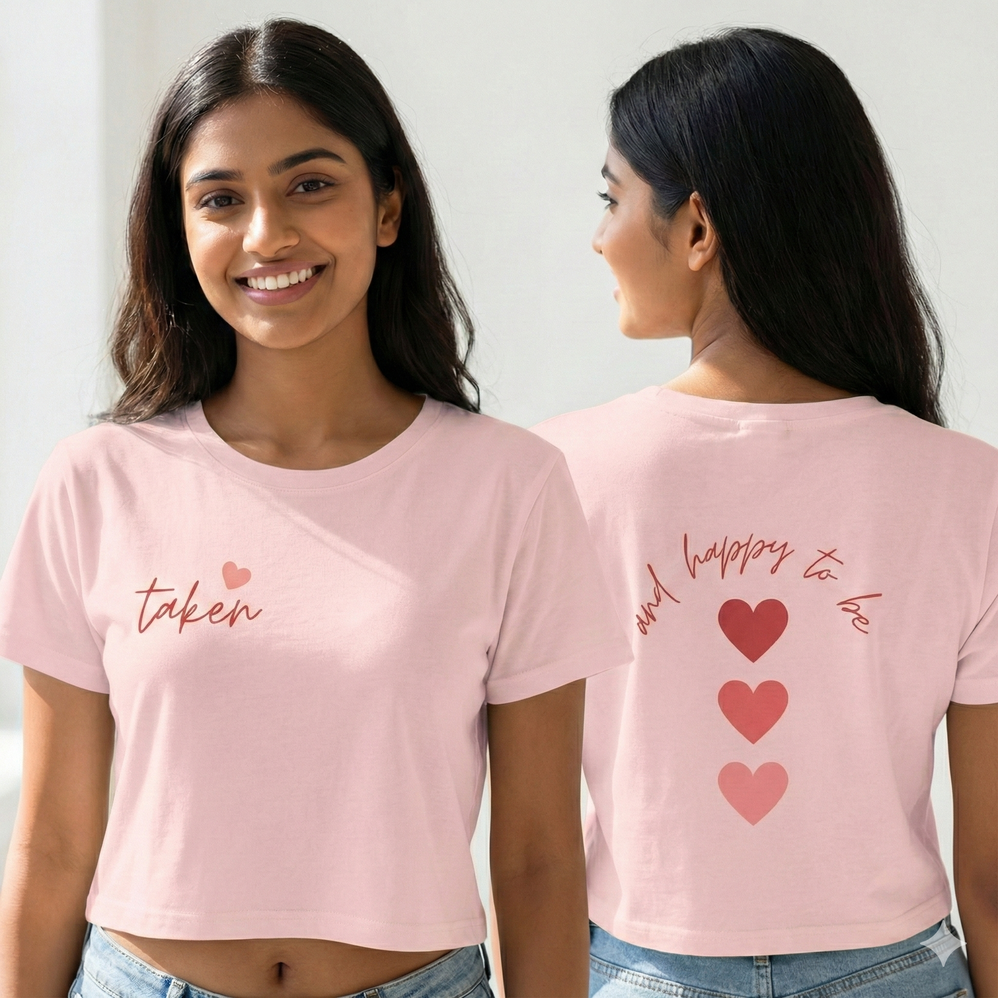 Women’s Crop Top Taken Print