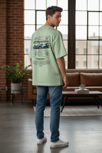 Men's Terry Oversized Tee Aston Martin Print