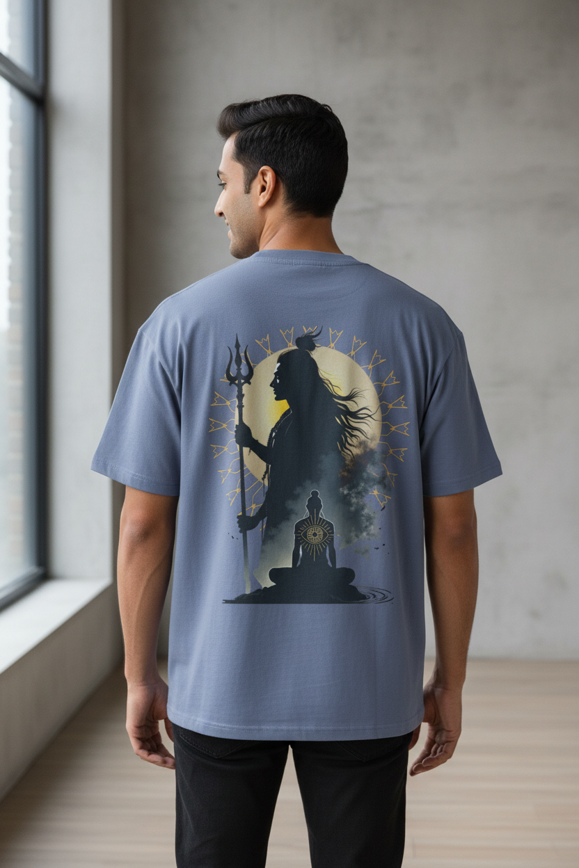 Men’s Oversized T-Shirt shiva chakra print