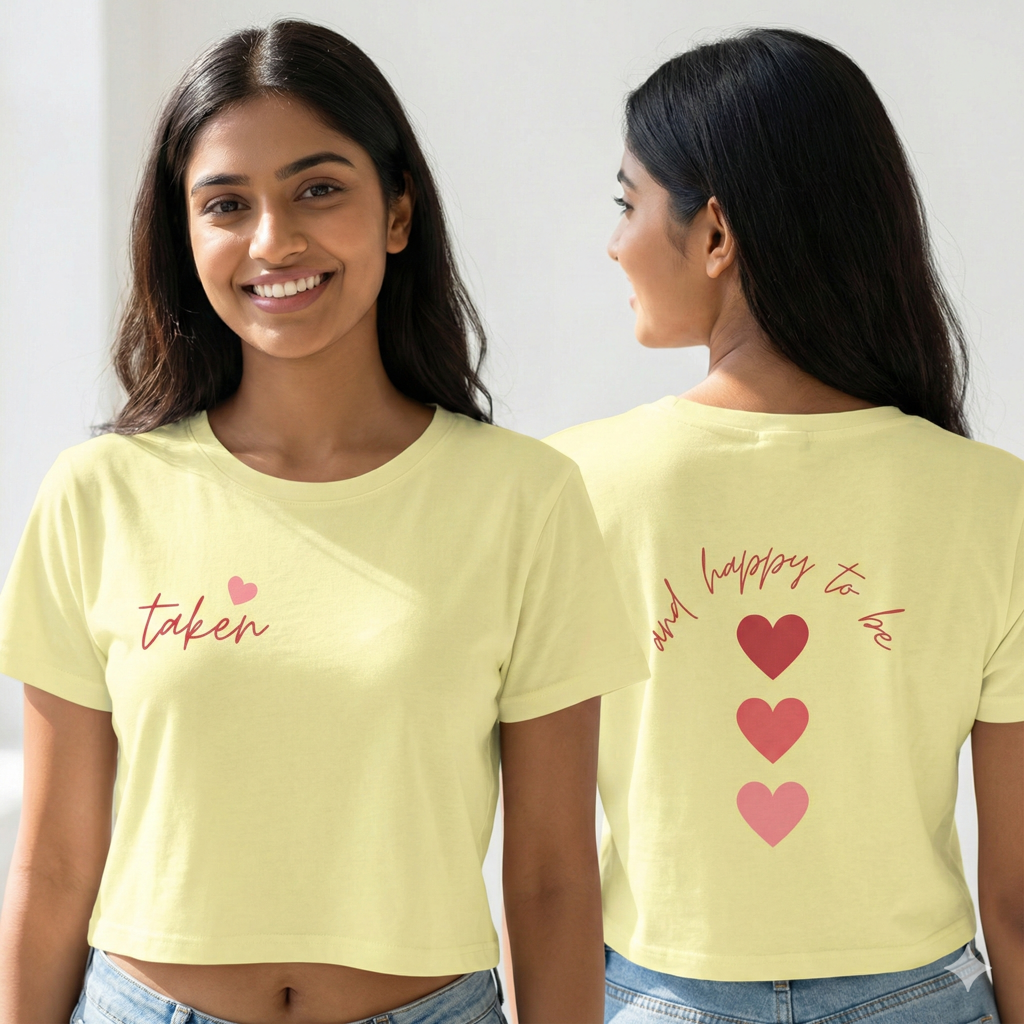 Women’s Crop Top Taken Print