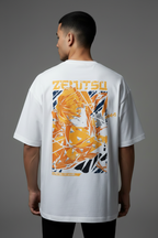 Men's Terry Oversized Tee Zenitsu Print