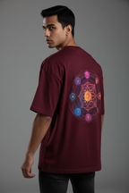 Men's Terry Oversized Tee Chakra Print