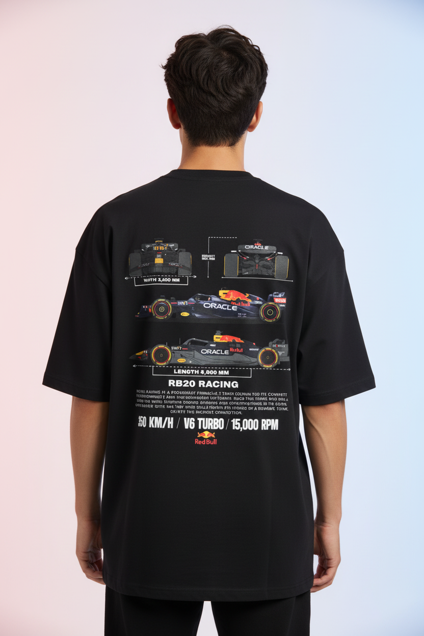 Unisex Terry Oversized Tee F1 Print