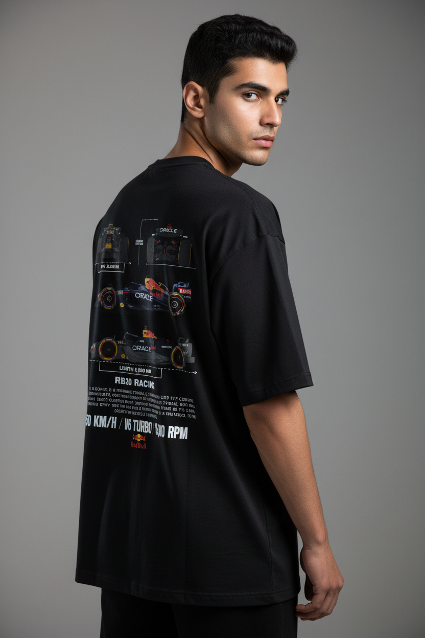 Unisex Terry Oversized Tee F1 Print