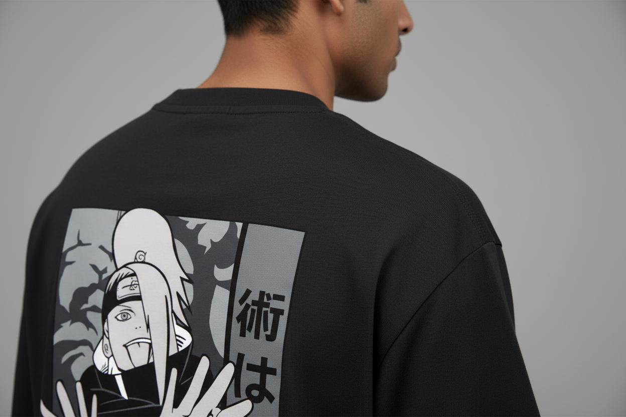 Men’s Oversized Classic T-Shirt Anime Print