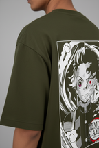 Men's Oversized Classic T-Shirt Demon Slayer Print