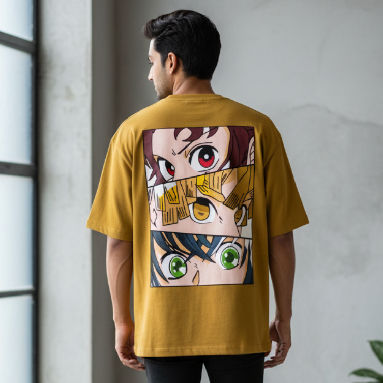 Men's Oversized Classic T-Shirt Naruto Print