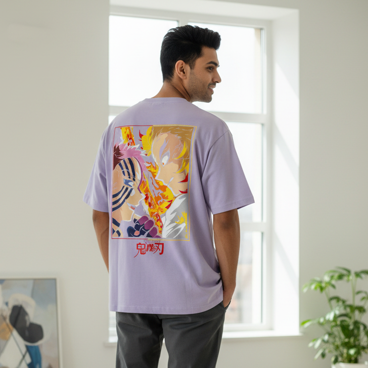 Men's Oversized Classic T-Shirt Demon Slayer Print
