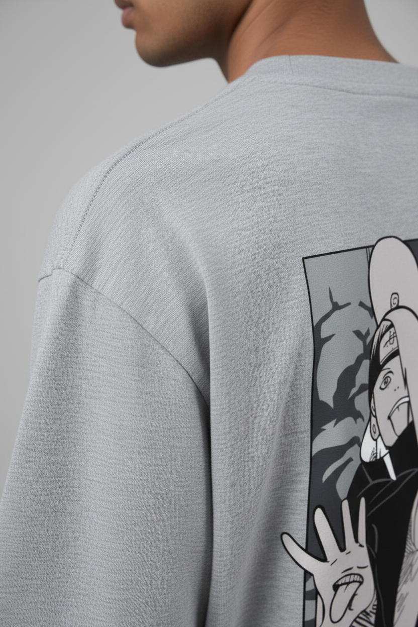 Men’s Oversized Classic T-Shirt Anime Print