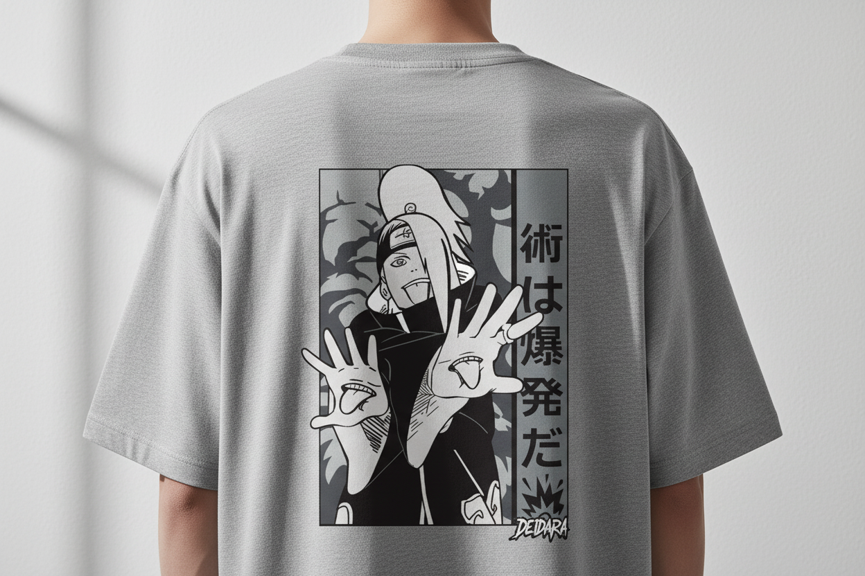 Men’s Oversized Classic T-Shirt Anime Print