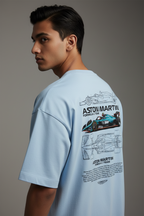 Men's Terry Oversized Tee Aston Martin Print