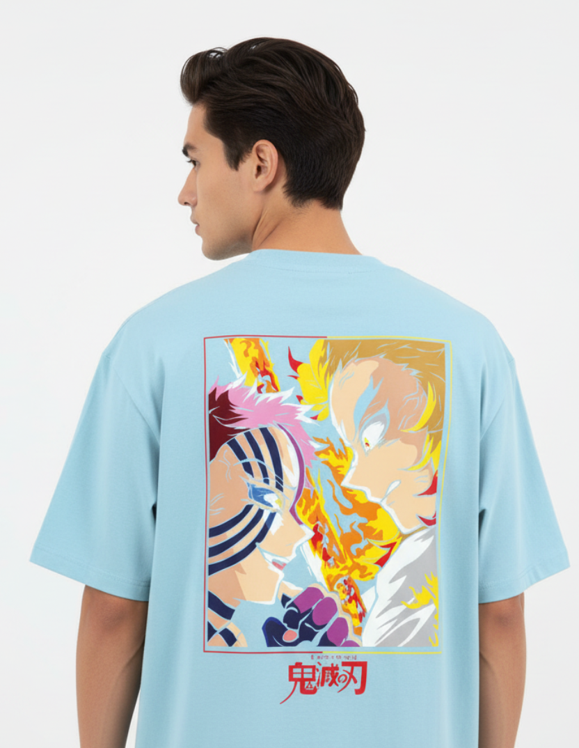 Men's Oversized Classic T-Shirt Demon Slayer Print