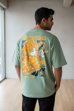Men's Terry Oversized Tee Zenitsu Print