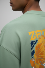 Men's Terry Oversized Tee Zenitsu Print