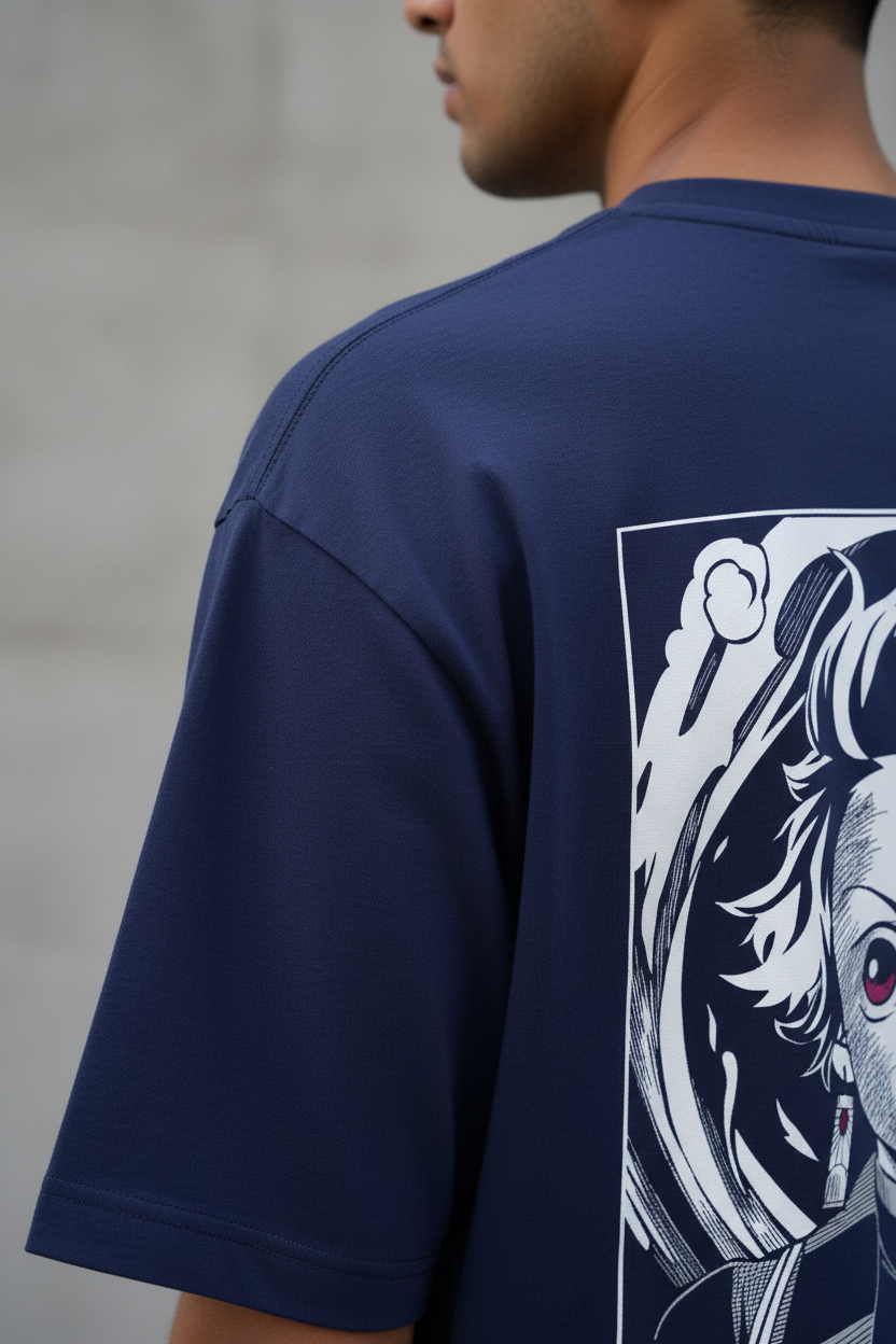 Men's Oversized Classic T-Shirt Demon Slayer Print