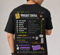 Unisex Oversized T-Shirt Project Status Low Battery Print