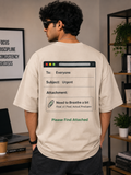 Men's Premium Oversized PFA – Please Find Attached T-Shirt