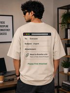 Men's Premium Oversized PFA – Please Find Attached T-Shirt