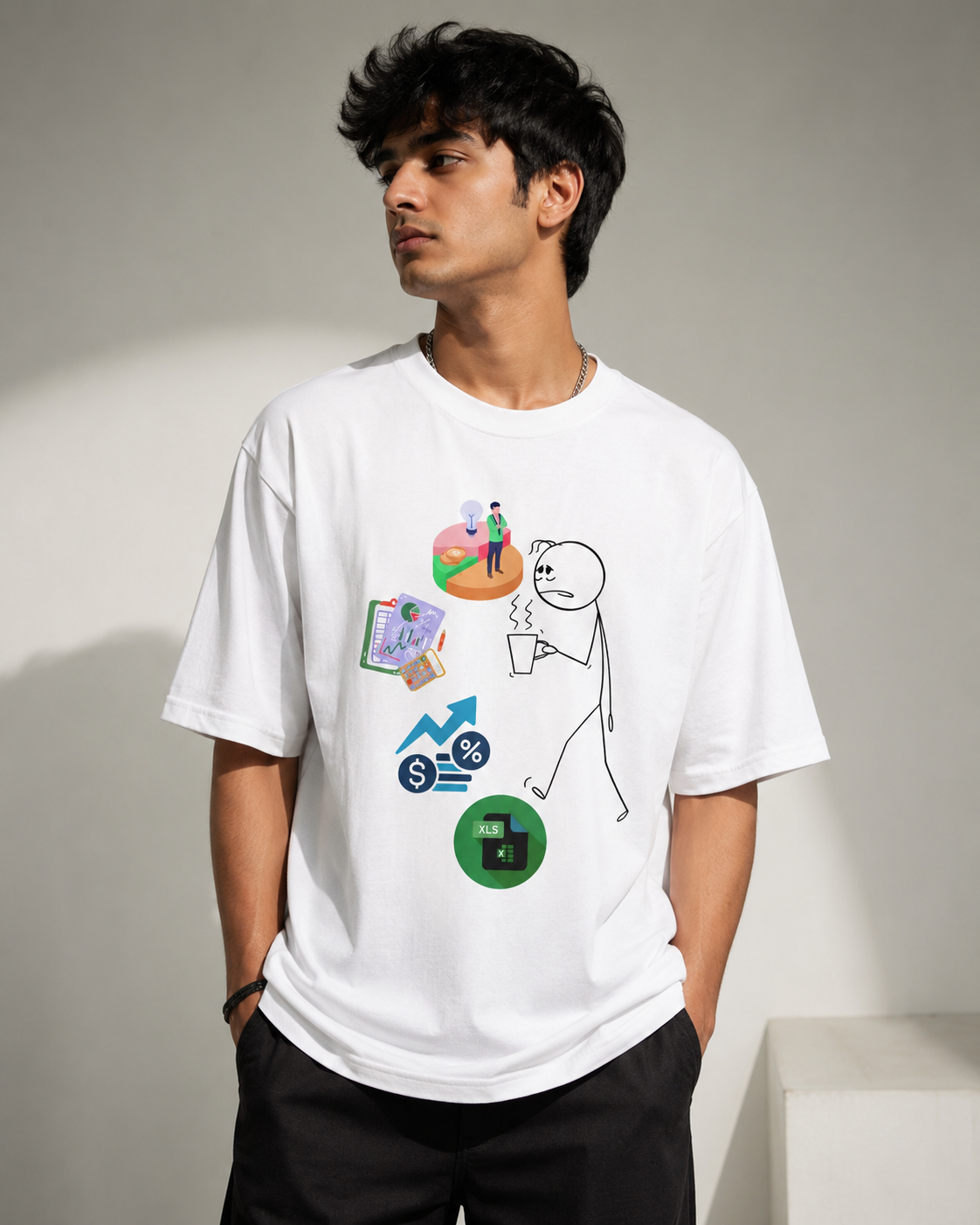 Unisex Oversized T-Shirt Corporate Employee Print