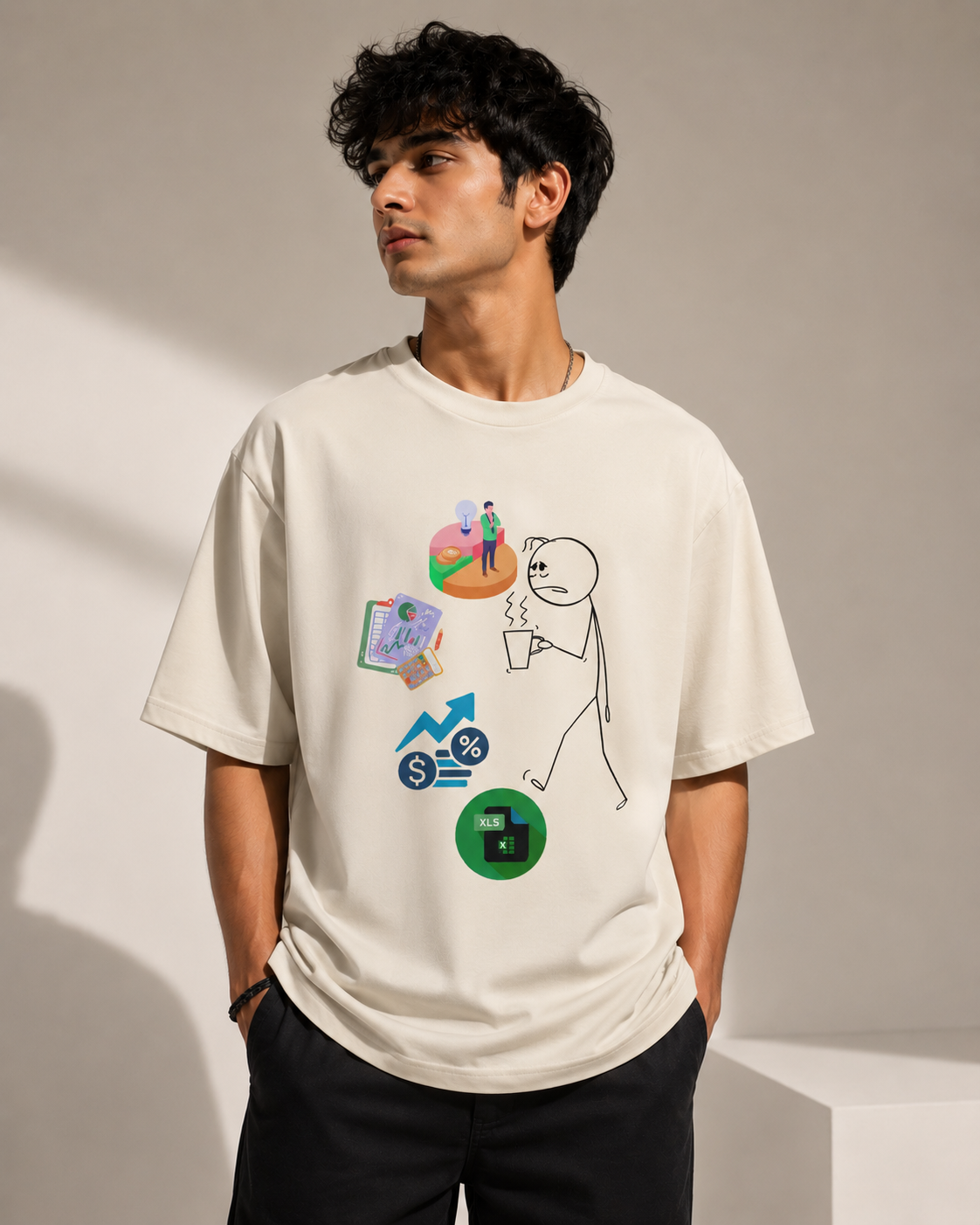 Unisex Oversized T-Shirt Corporate Employee Print