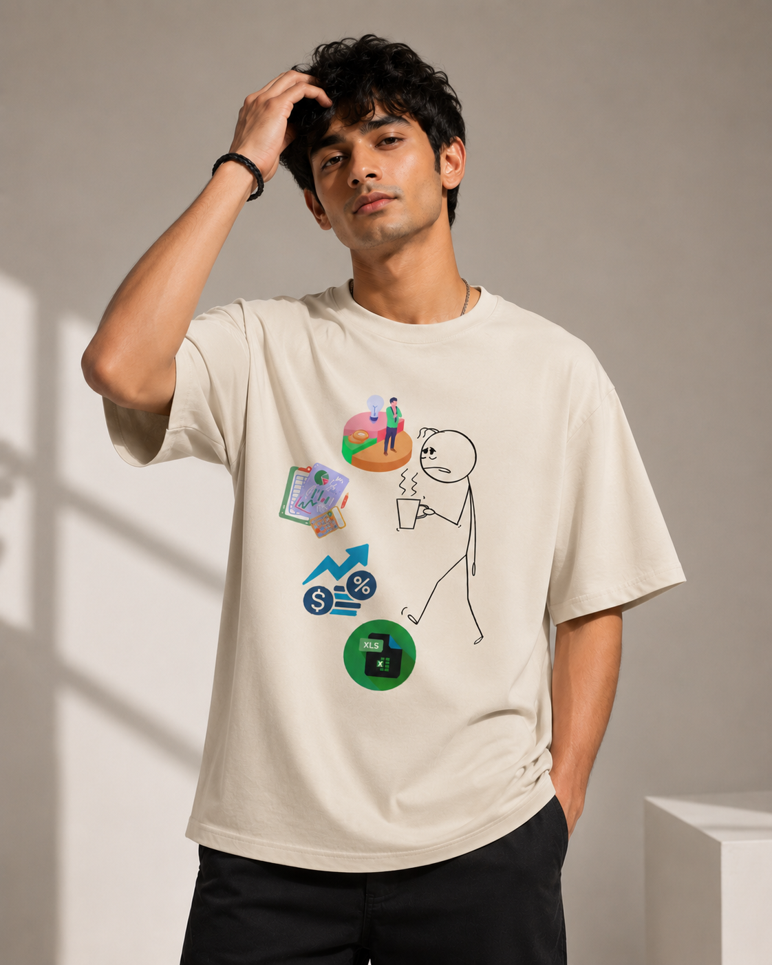Unisex Oversized T-Shirt Corporate Employee Print
