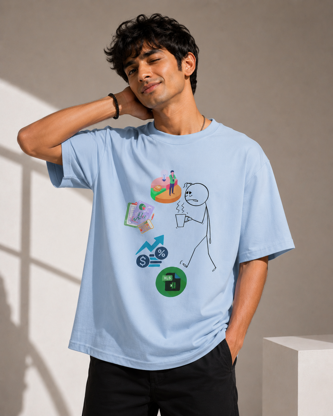 Unisex Oversized T-Shirt Corporate Employee Print
