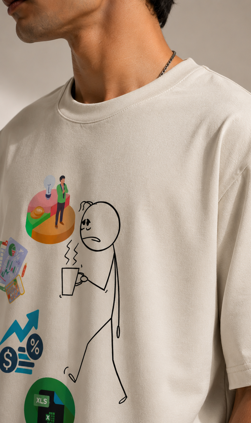 Unisex Oversized T-Shirt Corporate Employee Print