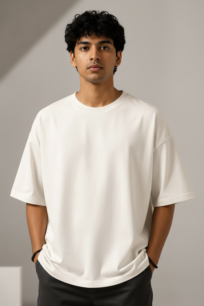 Men's Oversized T-shirt 'Daily Reset' Print