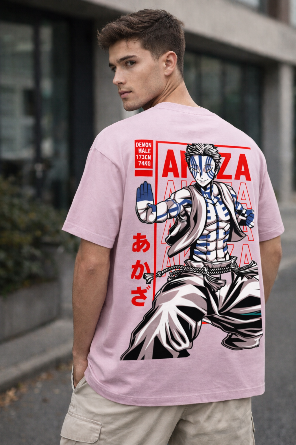 Unisex Oversized Classic T-Shirt Demon Slayer Print