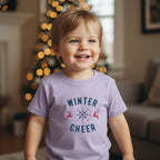 Kids Toddler's T-Shirt Winter Cheer Print