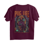 Men’s Oversized T-Shirt Pug Life Print