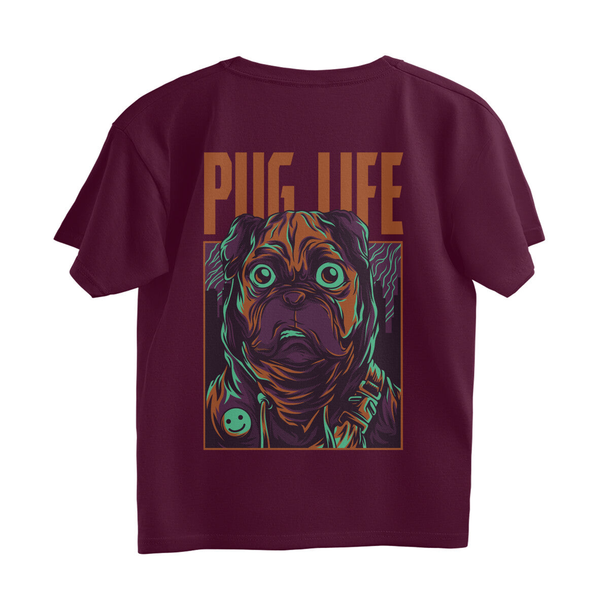 Men’s Oversized T-Shirt Pug Life Print