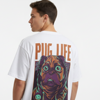 Men’s Oversized T-Shirt Pug Life Print