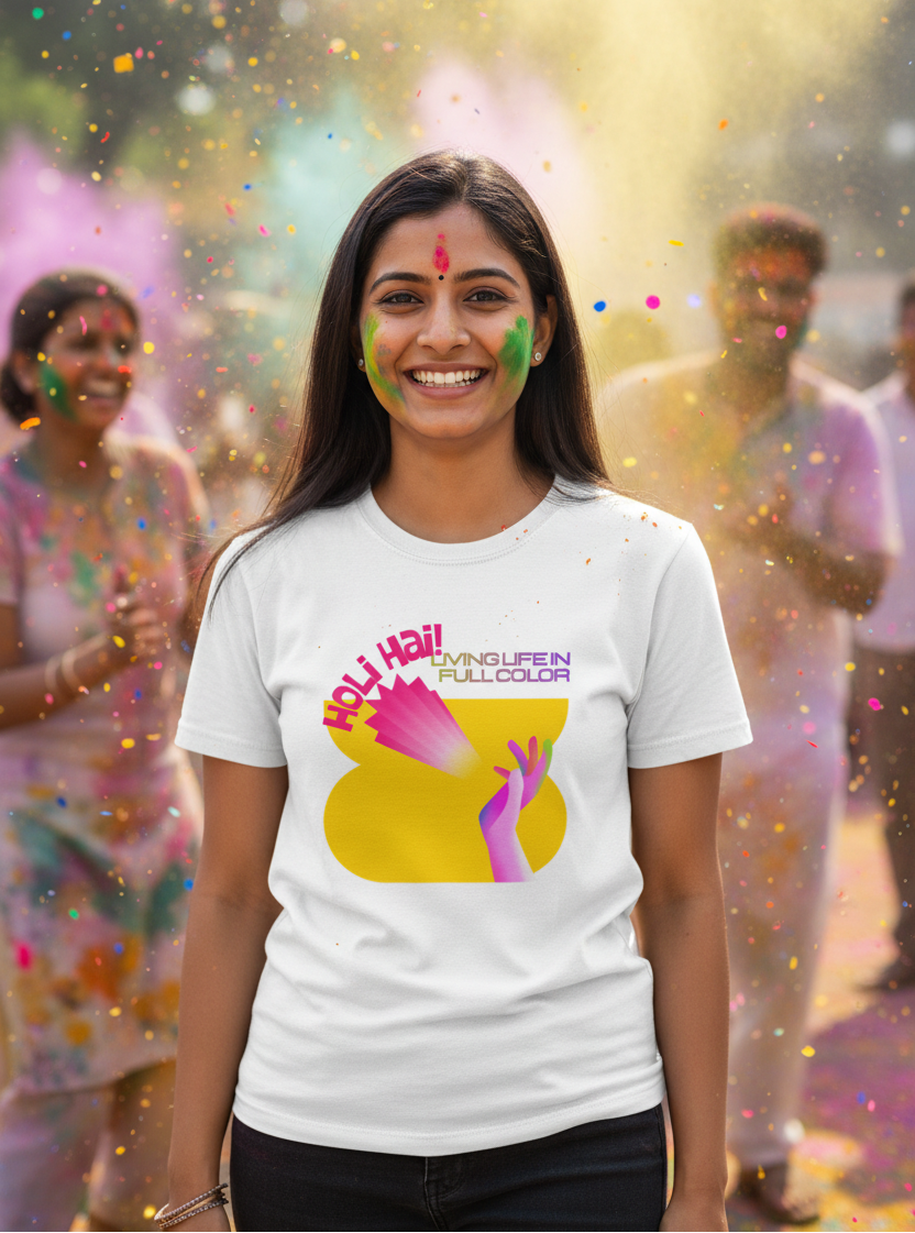Unisex Cotton Holi T-Shirt