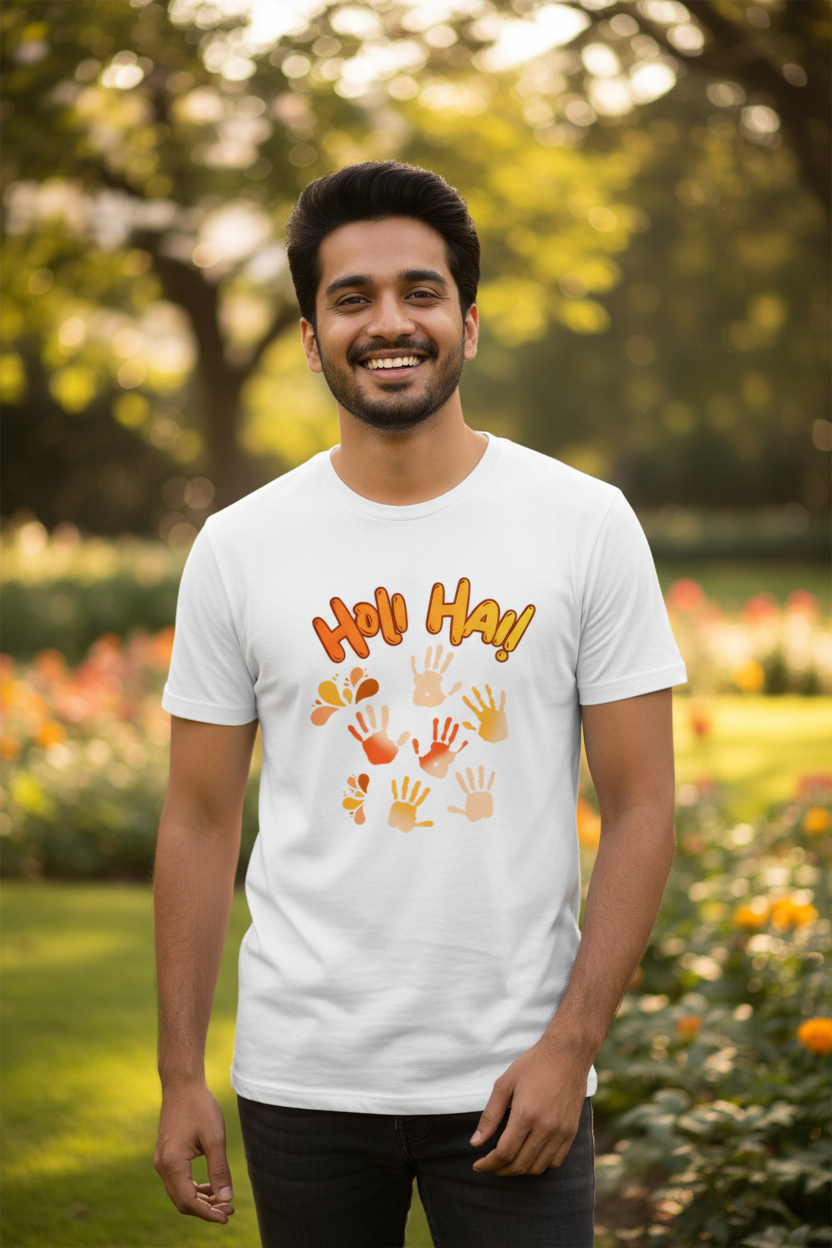Unisex Cotton Holi T-Shirt