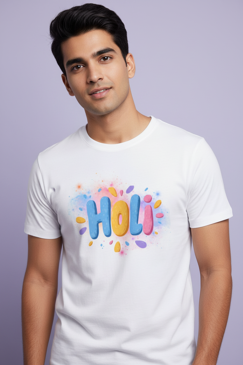 Unisex Cotton Holi T-Shirt