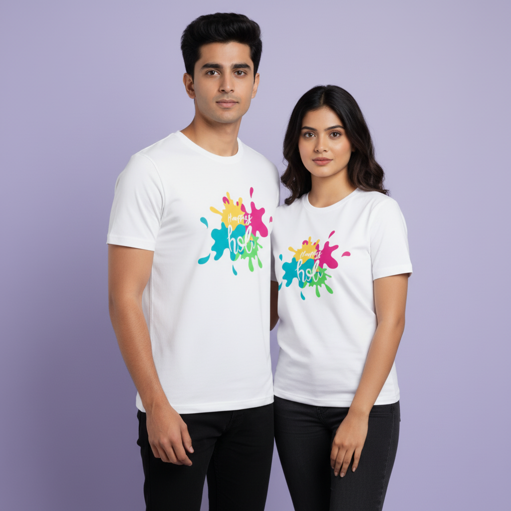 Unisex Cotton Holi T-Shirt