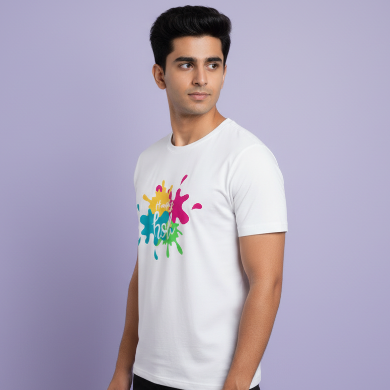 Unisex Cotton Holi T-Shirt