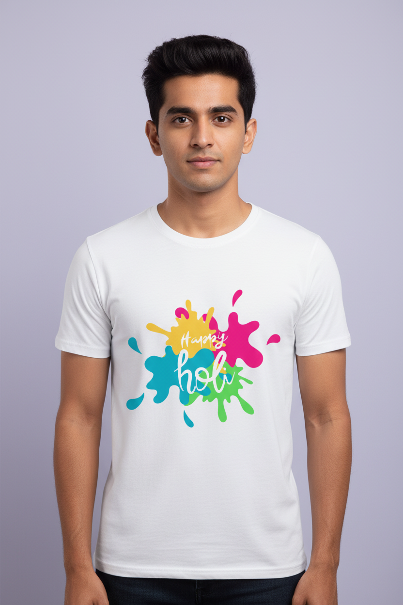 Unisex Cotton Holi T-Shirt