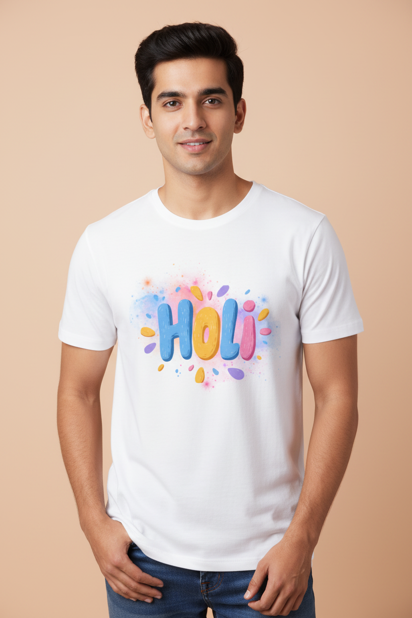 Unisex Cotton Holi T-Shirt