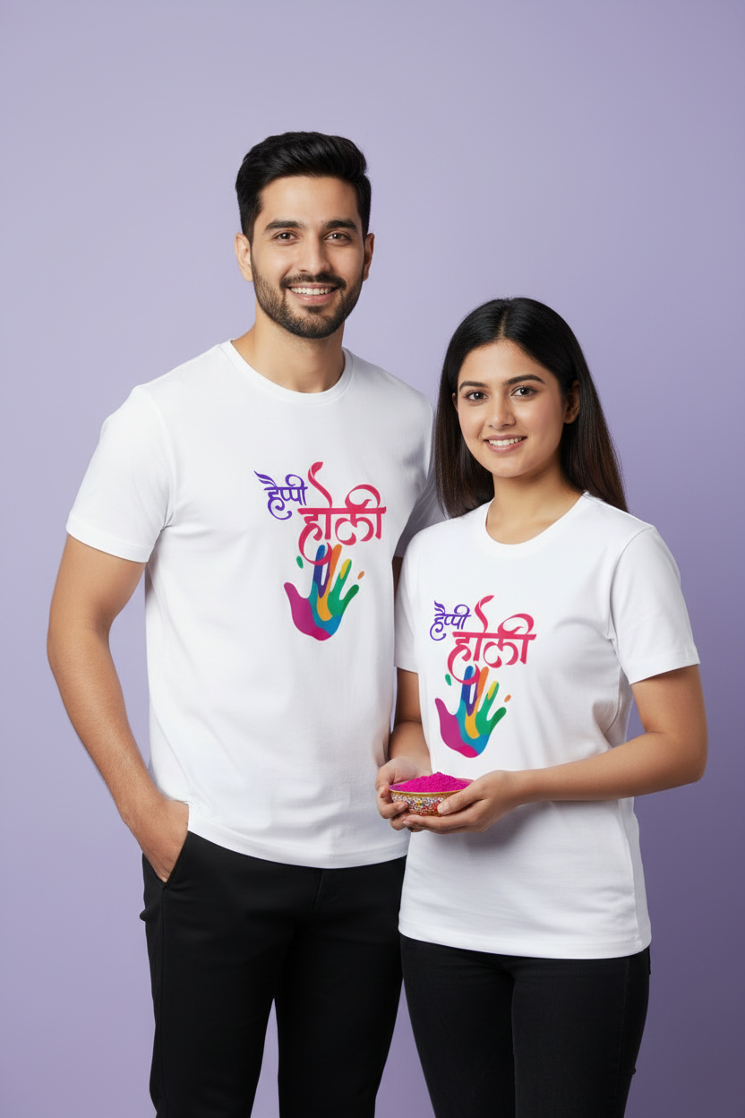 Unisex Cotton Holi T-Shirt