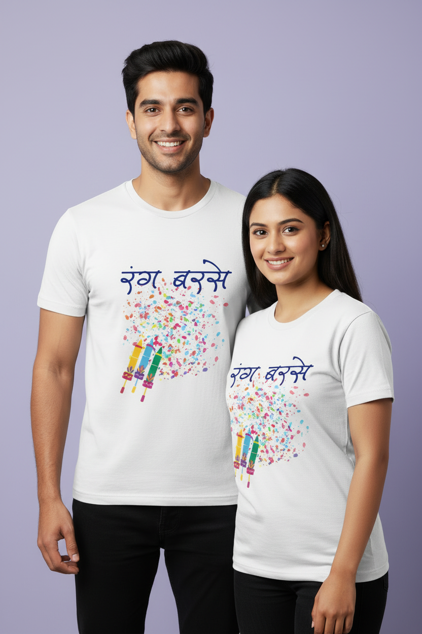 Unisex Cotton Holi T-Shirt