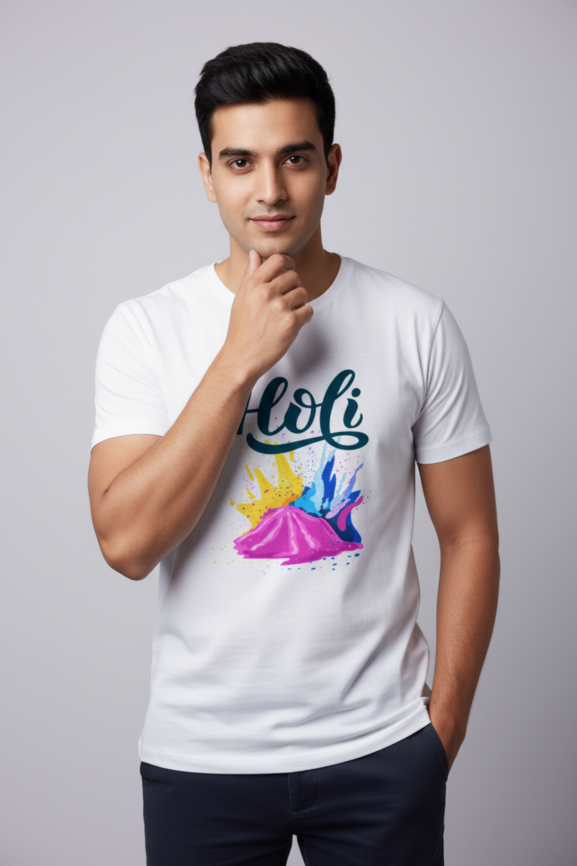 Unisex Cotton Holi T-Shirt