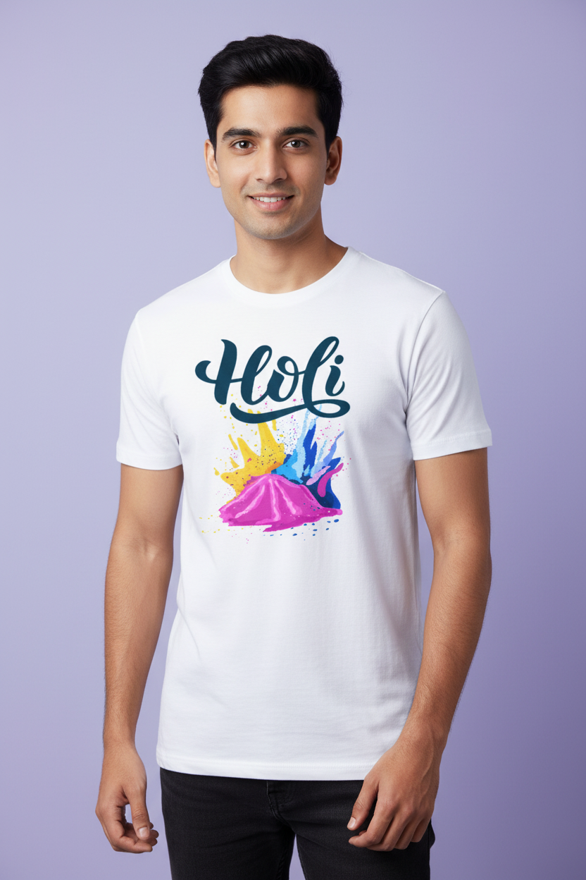 Unisex Cotton Holi T-Shirt