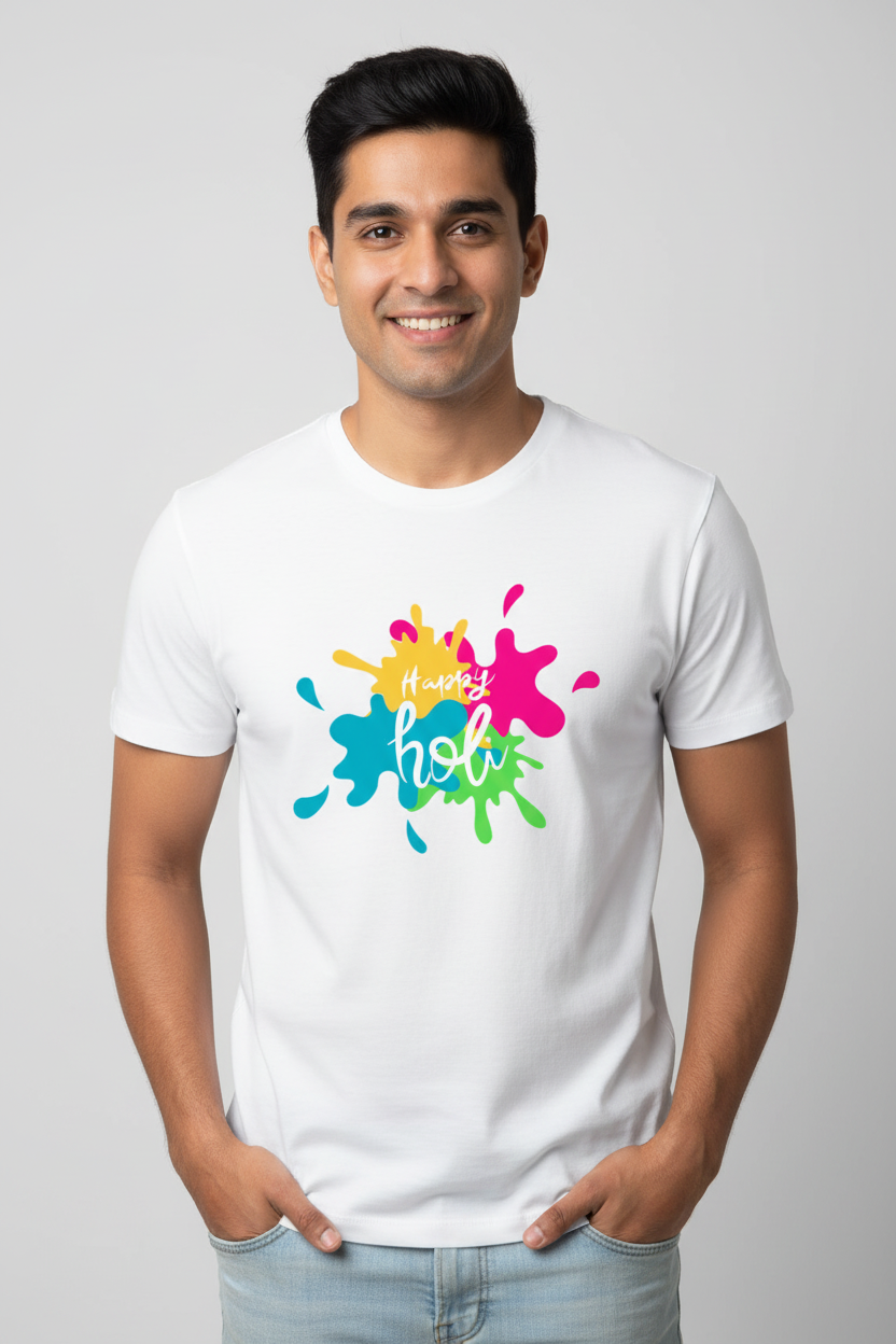 Unisex Cotton Holi T-Shirt