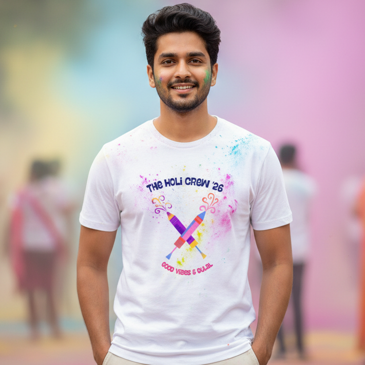 Unisex Cotton Holi T-Shirt
