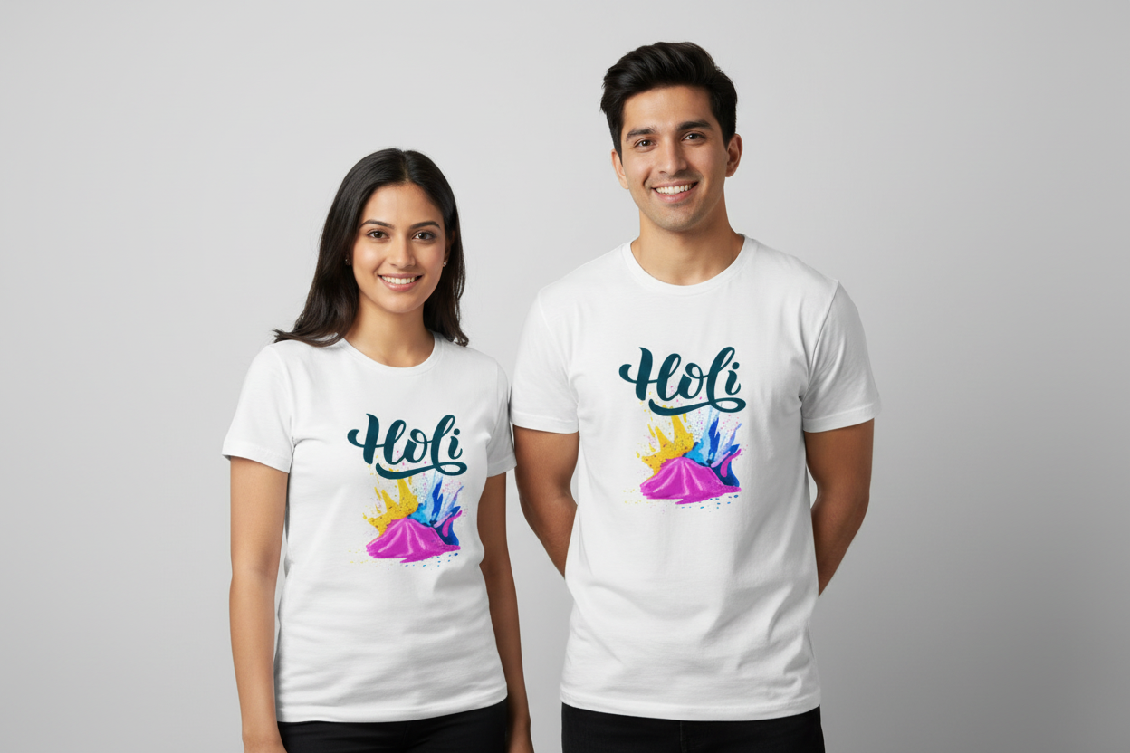 Unisex Cotton Holi T-Shirt
