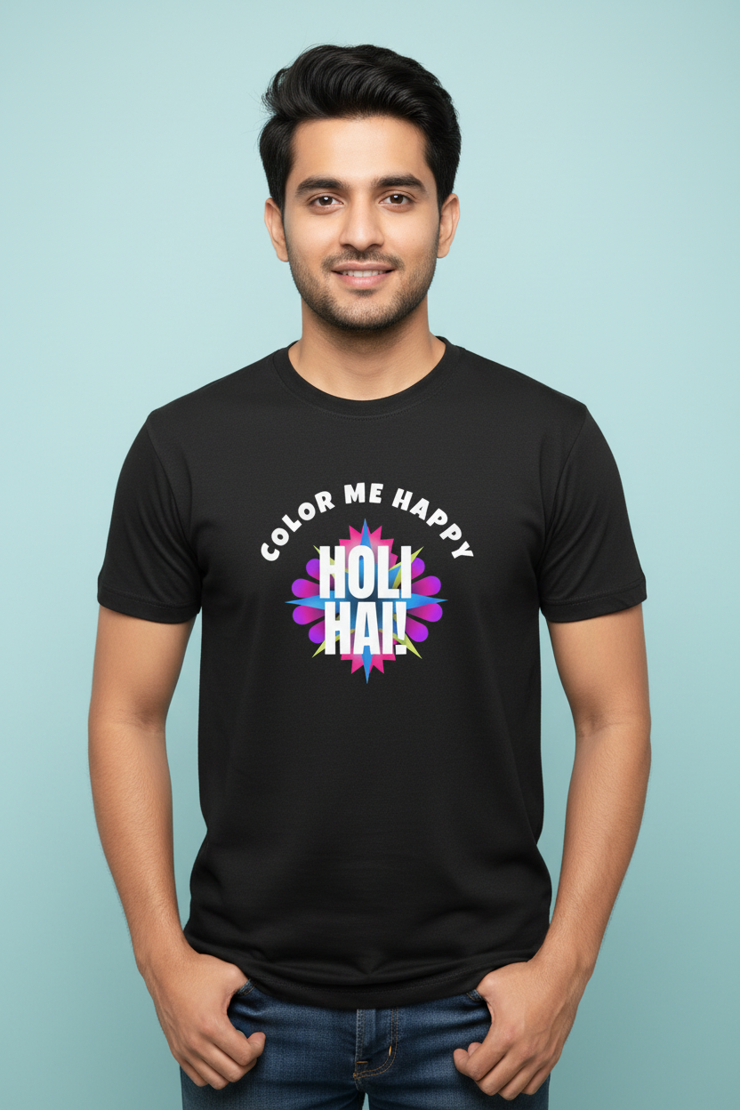 Unisex Cotton Holi T-Shirt