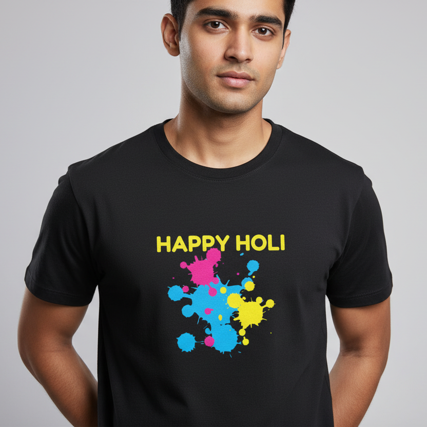 Unisex Cotton Holi T-Shirt