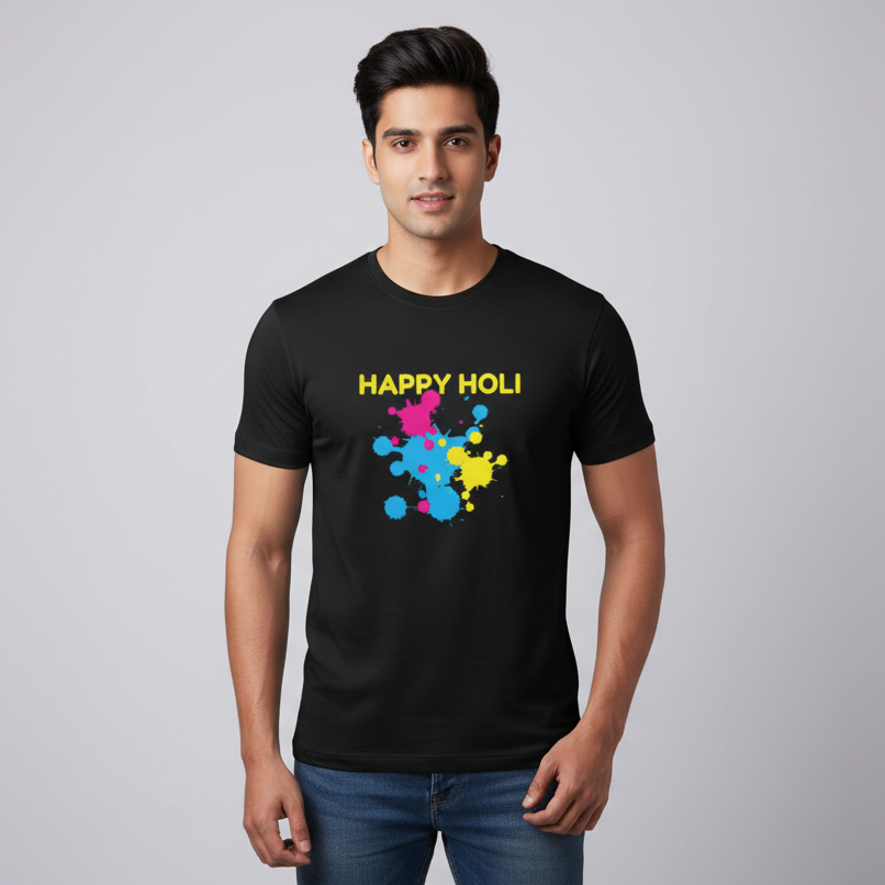Unisex Cotton Holi T-Shirt